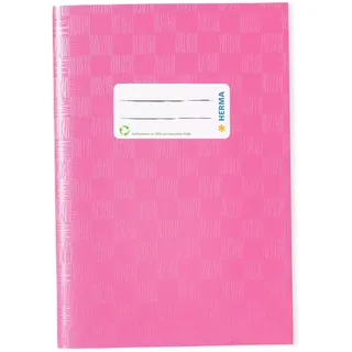Herma 7431 Heftumschlag mit Baststruktur rosa gedeckt