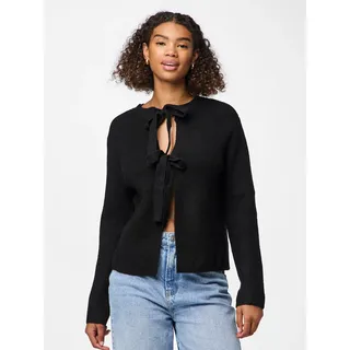 Pieces PCSILLY LS REV TIE KNIT NOOS BC Schwarz S