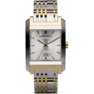 Burberry Uhr bu1569 33 mm rechteckiges Edelstahlgehäuse silberfarben 50 m wasserdicht - Gold, Silber