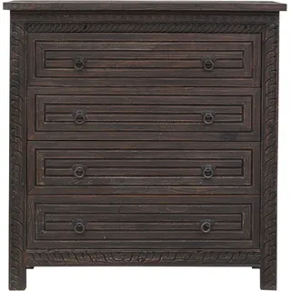 Skandinavische Möbel Sideboard Nachtkommode Kommode mit Schubladen Camelea - Dunkelbraun