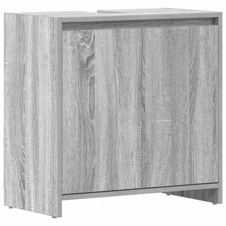 vidaXL Badschrank Grau Sonoma 60x33x61 cm Holzwerkstoff - Grau