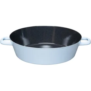 Riess, 0386-028, Backpfanne 28 cm, BACKEMAILLE BLAU, LBH 32.6x29x10.8 cm, Gew. 1.164kg, Volumen 2.8 L