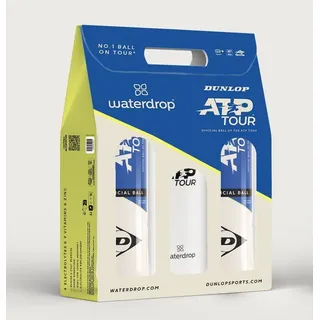 Dunlop ATP Tour Waterdrop Promotion - offizieller Spielball auf der ATP Tour - Dose 2x4er