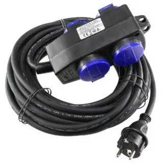 ChiliTec Verlängerungskabel 10m Kabel IP44 mit Aufhänger, H07RN-F 3G1,5mm2