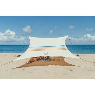 Neso Tents Grande Strandzelt, 2,1 m hoch, 2,7 x 2,7 m, verstärkte Ecken und Kühltasche (Regenbogen)