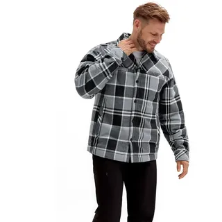 Maier Sports Camquadri Langarmhemd Grau 50