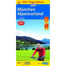ADFC-Regionalkarte München Alpenvorland mit Tagestouren-Vorschlägen, 1:75.000, reiß- und wetterfest, GPS-Tracks Download