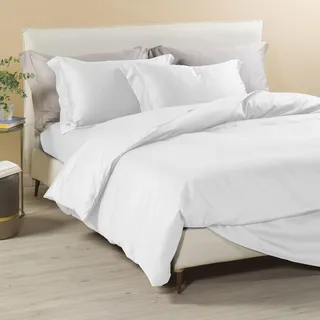 Caleffi Bettwäsche Set 4teilig aus 100% Baumwolle – Weiches und Elegantes Duvet Cover, Waschbar & Pflegeleicht Bettbezug, Bettwaren & Bettwäsche -
