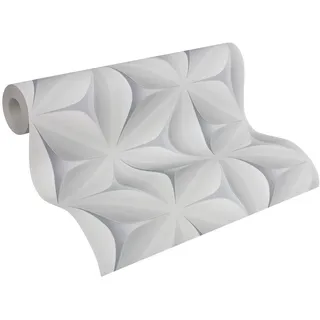 A.S. Création A.S. Creation Vliestapete Scandinavian 2 Tapete mit Stern Muster geometrisch grafisch 10,05 m x 0,53 m grau Made in Germany 960421 96042-1