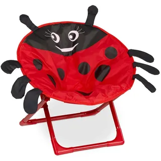 Relaxdays Kindersessel Moonchair 50 x 47 x 48 cm rot