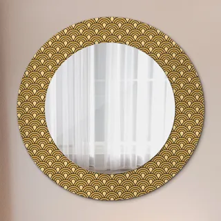 Spiegel - Mirror zum Wandspiegel Schlafzimmer – Schminkspiegel- Deko Vintage- Ø50cm - Gold