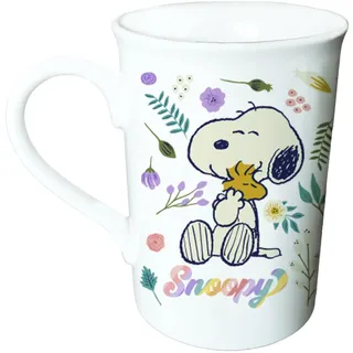 CyP Brands Snoopy, Tasse, Frühstück, Geschirr, Tassen, Porzellan, Weiß, offizielles Produkt