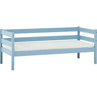 Jugendbett ECO Comfort 70 x 160 cm Kiefer massiv blau