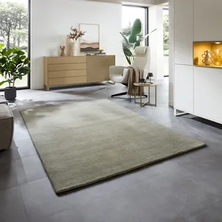THEKO San Diego Wollteppich 90 x 160 cm Grün