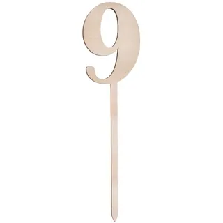 Sallys Cake Topper Zahlen - aus echtem Holz