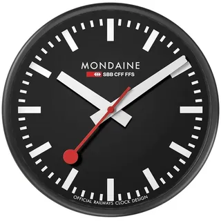 Mondaine Wanduhr A990.Clock.64SBB 25,0 cm schwarz