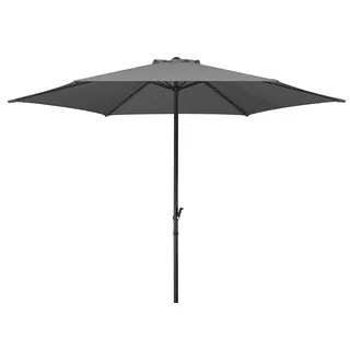 Schneider Sonnenschirm Bergamo, anthrazit, 300 cm rund, Gestell Stahl, Bespannung Polyester, 6,0 kg