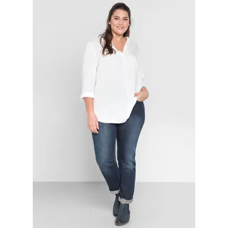 Sheego Longbluse, weiß