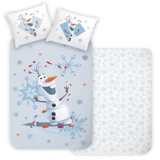 Disney Frozen Eiskönigin Bettwäsche Set Olaf Anna ELSA 135x200cm