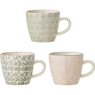 Bloomingville Cecile Tasse 0,075 l Rosa Grau 3 St.