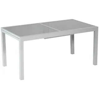 Merxx Amalfi Ausziehtisch 180 x 90 x 75 cm silber/grau