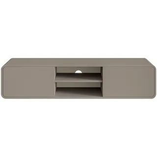 Selsey TV Schrank Board Sideboard Fernsehtisch Fernsehschrank 154 cm Schubladen Fach Hängend Dunkelbeige ORO