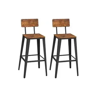 VASAGLE Barhocker LBC078B01 braun, 2 St.