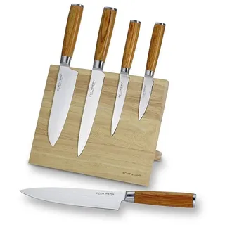 Echtwerk Damastmesser Set 6-tlg. khaki