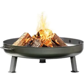Feuerschale Bonn ? 80 cm - mit Wasserablaufbohrung - Feuerschalen für den Garten, Terrasse und Balkon, Feuertonne und Feuerkorb, große Feuerstelle für den Garten