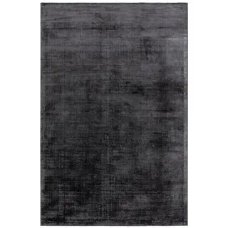 benuta Pure Viskoseteppich Nova Dunkelgrau 120x170 cm , Textil , Beton Optik , Rechteckig , 120x170 cm , für Fußbodenheizung geeignet , Teppiche und Böden, Teppiche