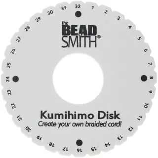 The Beadsmith Runde Kumihimo-Scheibe, 15,2 cm Durchmesser, 0,95 cm dicker, dichter Schaumstoff, Schmuckwerkzeuge zum Flechten, 1 Scheibe