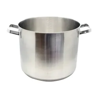 ELO Profi Cuisine Gemüsetopf ohne Deckel 32 cm, Topf aus rostfreiem Edelstahl für alle Herdarten geeignet, Durchmesser: 32 cm