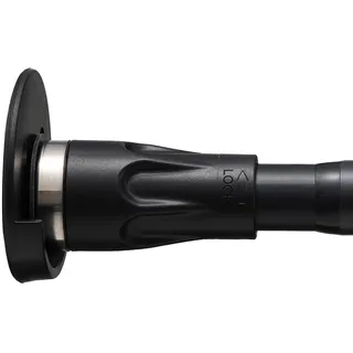 Duschvorhangstange mit Halterungen, 107,7 bis 292,1 cm Spannung, Duschvorhangstange, ohne Bohren, verstellbar, schwarze Duschstangen