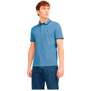 Jack & Jones Epaulos Kurzarm-poloshirt - Bright Cobalt - M
