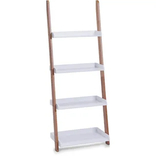 Zeller Leiterregal 55 x 30 x 145 cm Weiß