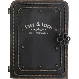 Kare Schlüsselkasten Safe (31 x 24 x 13 cm) Schwarz/Weiß