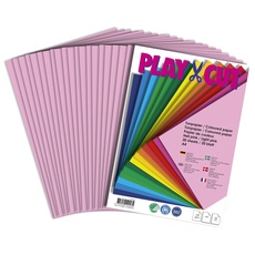 PLAY-CUT Tonpapier A4 Magenta (130g/m2) | 20 Bogen Din A4 Papier zum Basteln Drucken | Dickes Bedruckbares Bastelpapier Set und Druckerpapier A4 | Premium Tonzeichenpapier & Craft Paper