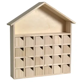 Artemio Adventskalender Holz 31,5 x 7 x 34 cm