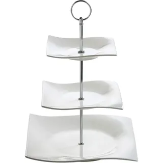 Maxwell & Williams Motion 3-stöckig Etagere, Porzellan, Weiß, 25x25x34, FBA_RP11703