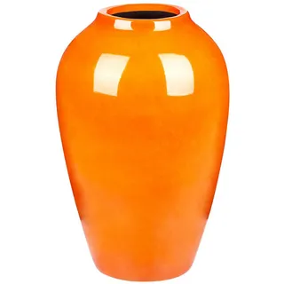 Beliani Blumenvase Terrasa Keramik 39 cm orange