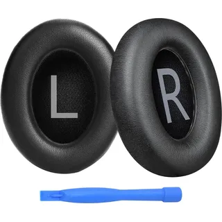 MMobiel Ersatz Ohrpolster für Bose NC700 / Bose 700 Noise Cancelling Kopfhörer von MMOBIEL - Memory- Schaumstoff und Protein PU Kopfhörer Ohrpolster – Ersatzpolster - Schwarz