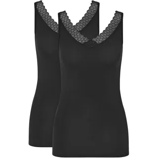 Triumph BH-Hemd »Feel of Modal Tank Top 2P«, sehr weich, schwarz