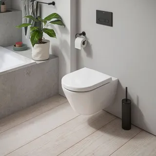 Duravit D-Code Wand-WC mit WC-Sitz Weiß hochglänzend