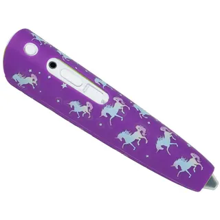 caseroxx Schutzhülle passend für den Ravensburger TipToi Create (0080X), Cover (Silikon-Hülle für den Ravensburger TipToi) in Einhornmuster- lila