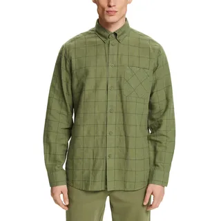 ESPRIT Herren 034ee2f302 Hemd, 345/Light Khaki, S