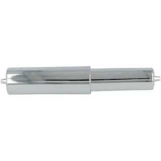tecuro verchromte Ersatzrolle für WC-Papierhalter – Kunststoff, 115 mm Breite – langlebig & flexibel mit Federelement