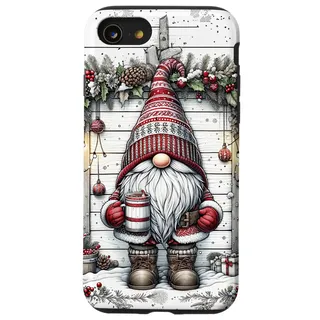 Weihnachtswichtel Winter Dekor Fall Hülle für iPhone SE (2020) / 7/8