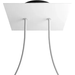 Creative Cables Krovnq202f102 Rose-one Square Matt Weißes Rosen-set - Multicolor - 200 mm