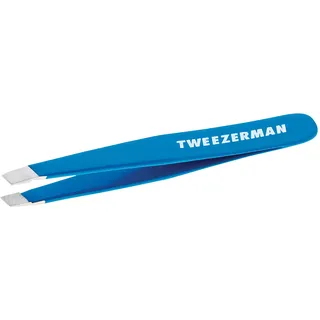 Tweezerman Mini Slant Tweezer - Schräg Mini, Bahama Blue Pinzette