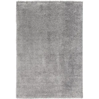 Pergamon Hochflor Langflor Teppich Aloha , Grau , Textil , 60x110 cm , Teppiche und Böden, Teppiche, Hochflorteppiche & Shaggys